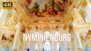 Nymphenburg Palace in 4K 60fps  Munich  Germany  🇩🇪 [upl. by Karlis]