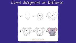 Come Disegnare un Elefante  Tutorial 🐘 [upl. by Viviene]