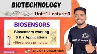 Biosensors  Biosensors working and applications  biosensor biotechnology  biosensors depth of bio [upl. by Suoirad]