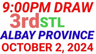 STL  ALBAY PROVINCE October 2 2024 3RD DRAW RESULT [upl. by Anail]