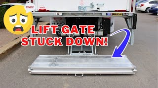 How To Fix STRUCK DOWN LIFT GATE ON BOX TRUCK MAXON [upl. by Madai322]