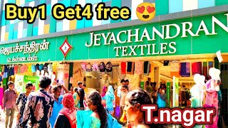 Tnagar shopping 😍 Jeyachandran Textiles buy 1 get 4 free leggings Kurtis western wear 💥 [upl. by Bak48]