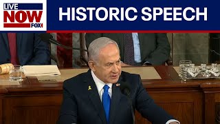 WATCH IN FULL Netanyahu addresses joint session of Congress  LiveNOW from FOX [upl. by Elleval]