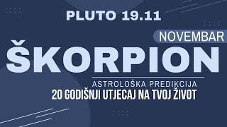 🔴 ♏︎ ŠKORPION  Počinje 20 GODIŠNJI Plutov Ciklus KORAK U NOVI ŽIVOT ✨11MJESEC [upl. by Kristyn]