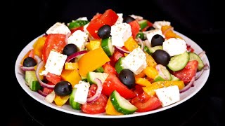 ПРОСТОЙ И ЛЁГКИЙ Салат quotГреческийquot  Greece Salad [upl. by Yrffej]