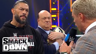 Full Segment  Cody Rhodes amp Roman Reigns FacetoFace  SmackDown Highlights 032224  WWE on USA [upl. by Paderna]