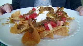 SissEsnacks ASMR  Mexican Food  Nachos amp Tomatillo Salsa Recipe  Eating Sounds  Mukbang [upl. by Erodeht]