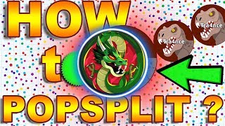 HOW TO POPSPLIT AGARIO   SOLO GAME amp LITTLE HERO MAN in Agario [upl. by Ydnes]