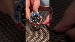 Rolex GMT Master II Error Dial Pepsi Bezel Steel Mens Watch 16710 Review  SwissWatchExpo [upl. by Peacock]