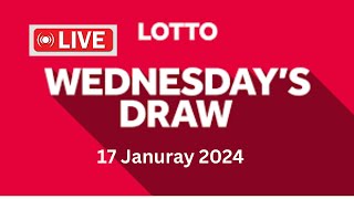 The National Lottery Lotto draw live results form Wednesday tonight 17 January 2024  lotto live [upl. by Esinrahc]