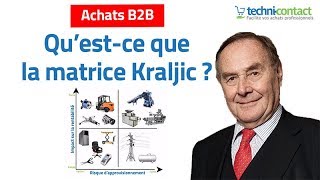 Matrice de Kraljic  comment elle optimise votre stratégie Achats [upl. by Andrade372]