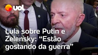 Lula critica falta de diálogo entre Zelensky e Putin Estão gostando da guerra [upl. by Marylin]