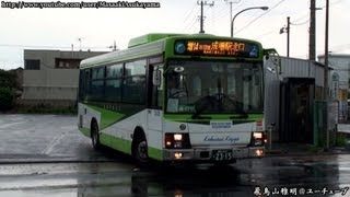 Sudden rain Kokusai Kogyo Bus Isuzu Erga Mio 2106  Shimosasame July 28 2013 [upl. by Virgil]