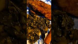 Cornbread Fish amp Collard Greens ❤️Erickf9eo [upl. by Amrita]