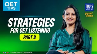 Strategies of OET Listening Part B  OET Tips [upl. by Ellerrehs8]