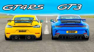 Porsche GT4 RS v GT3 DRAG RACE [upl. by Aliahs257]