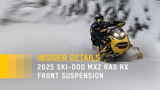 2025 SkiDoo MXZ RAS RX Front Suspension and Pilot RX Ski Details [upl. by Malvin776]