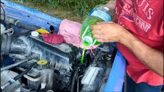 Radiator flush on the 1996 jeep xj [upl. by Anirod]