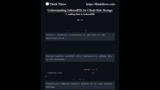 Understanding IndexedDB for ClientSide Storage [upl. by Eahsram]