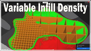 Variable Infill Density  Cura 5  3D Printing [upl. by Nomra375]