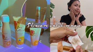 Review Oriflame Love nature Energising Cleanser Radiance Toner Face Gel Organic Apricot amp Orange [upl. by Linders]