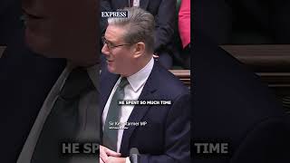 Farage and Starmers comical Donald Trump clash  PMQs [upl. by Yblok]