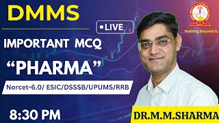 PHARMA  most important questions NORCET 2024  AIIMS By MM SIR  830 PM [upl. by Yrral]