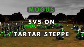 BAR Replay Review  Mogus  TarTar Steppe  5v5 [upl. by Hiroko]