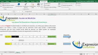 📍Aprende a aplicar ESCALAS DE MEDICIÓN 🖌 para crear TEST en Excel 🖥 [upl. by Anitneuq]