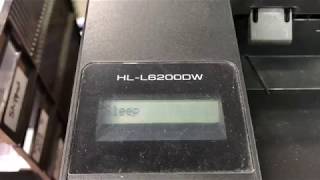 Toner Reset on Brother HLL6200DW [upl. by Anert406]