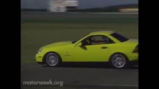 Motorweek 1998 MercedesBenz SLK230 Kompressor Road Test [upl. by Benkley]