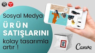 İnternette Ürün Satışlarını Artır  CANVA İle 5 Dakikada Kolay Tasarım [upl. by Eeima]