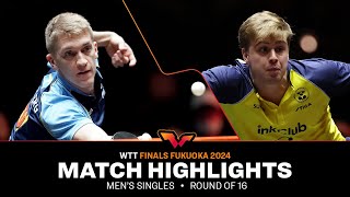 Anton Kallberg vs Truls Moregard  MS R16  WTT Finals Fukuoka 2024 [upl. by Mylan123]