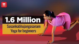 Sasankabhujangasanam  Yoga for beginners by Yamini Sharma  Health Benefits  Manorama Online [upl. by Tyrus]