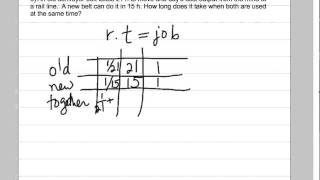 word problems involving work rate and time [upl. by Llenyl]