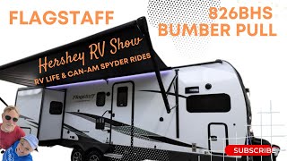 Flagstaff 826BHS Bumper Pull Trailer Tour Hershey RV Show 2023 Forest River [upl. by Brader361]