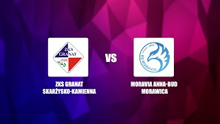 Transmisja meczu ZKS Granat SkarżyskoKamienna vs Moravia AnnaBud Morawica [upl. by Sandler318]