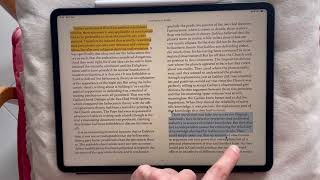 How to highlight across multiple pages in Books on iPad [upl. by Keil391]