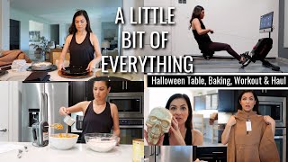 DAY IN THE LIFE  PRIME DAY HAUL  WORKOUT  HALLOWEEN TABLESCAPE amp PUMPKIN BREAD  Kimberly Halle [upl. by Anerak644]