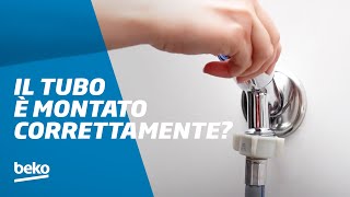 Come collegare alla rete idrica il tubo dellacqua della mia lavatrice Beko  Beko Italia [upl. by Danya]