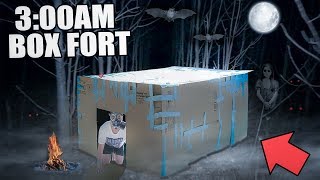 300 AM BOX FORT CHALLENGE 😱 EXTREMELY SCARY [upl. by Oiril635]