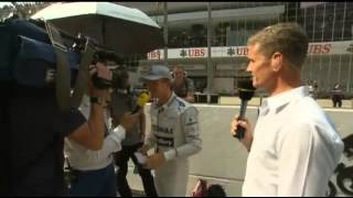 F1 Chinese GP 2013  Race Grid Walk with David Coulthard [upl. by Uzzial]