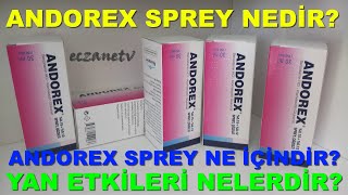 Andorex Sprey Nedir Andorex Spreyin Yan Etkileri Nelerdir Andorex Sprey Nasıl Kullanılır [upl. by Ecnatsnoc]