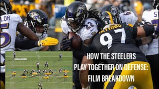 How the Steelers play together on defense to slow down opponents Film breakdown [upl. by Julian]