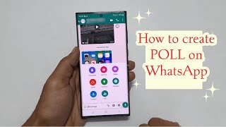 How to create Polls on WhatsApp Android  New Feature Update [upl. by Namzed243]