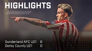 Super Six At Eppleton  Sunderland AFC U21s 6  0 Derby County U21s  PL2 Highlights [upl. by Sadiras]