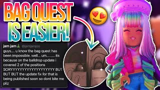 VIONCII’S BAG QUEST UPDATE IS EASIER NOW Royale High New Years Update 2021 [upl. by Ecienahs]