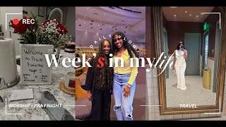 VLOG Worship  Prayer Girls Night  Apartment Search  Trip to Florida  Natural Hair Maintenance [upl. by Naleag762]