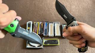 KNIFE COLLECTION  Folding Pocket Knives [upl. by Anthe]