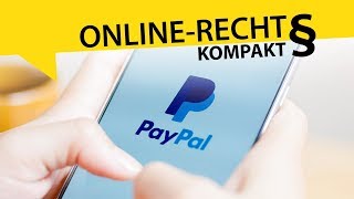 PayPal  was bedeutet das neue BGHUrteil [upl. by Siuqcram]